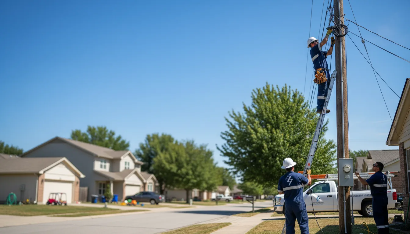 Residential electrician providing installation services in New Paris, PA